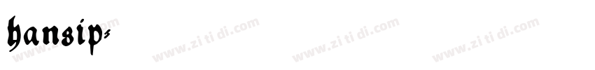 hansip字体转换