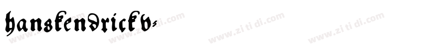 hanskendrickv字体转换