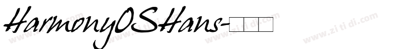 HarmonyOSHans字体转换