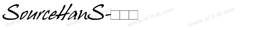 SourceHanS字体转换