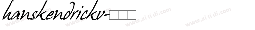 hanskendrickv字体转换