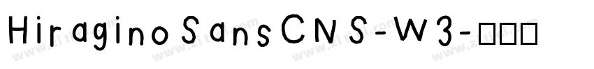 HiraginoSansCNS-W3字体转换