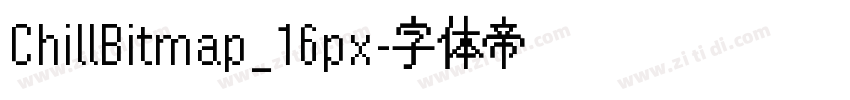 ChillBitmap_16px字体转换