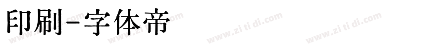 印刷字体转换