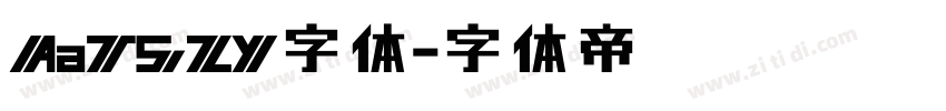 AaTSZY字体字体转换