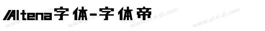 Altena字体字体转换