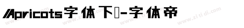 Apricots字体下载字体转换