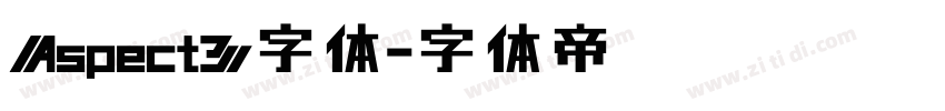 Aspect3字体字体转换