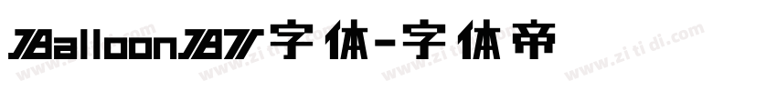BalloonBT字体字体转换