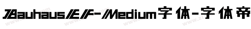 BauhausEF-Medium字体字体转换