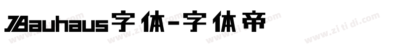 Bauhaus字体字体转换