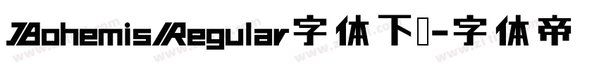 BohemisRegular字体下载字体转换