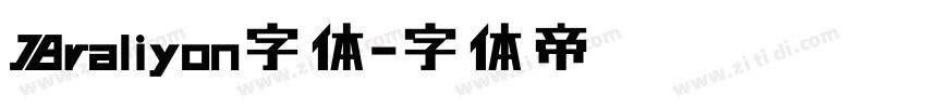Braliyon字体字体转换