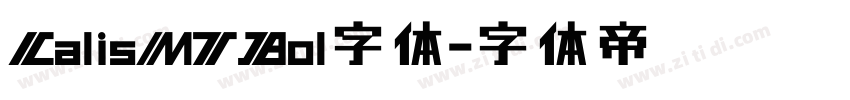 CalisMTBol字体字体转换