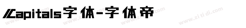 Capitals字体字体转换