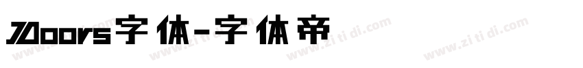 Doors字体字体转换