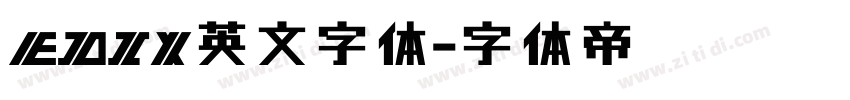 EDIX英文字体字体转换