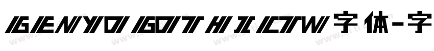 GENYOGOTHICTW字体字体转换