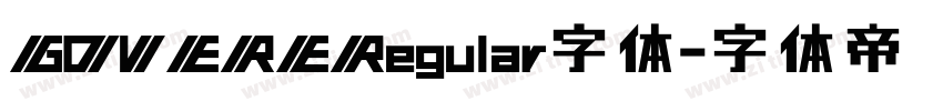 GOVERERegular字体字体转换
