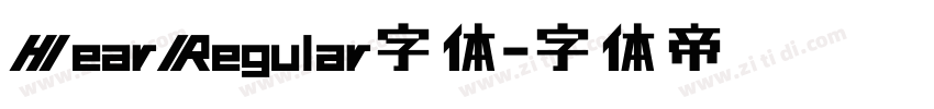 HearRegular字体字体转换
