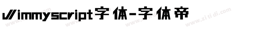 Jimmyscript字体字体转换