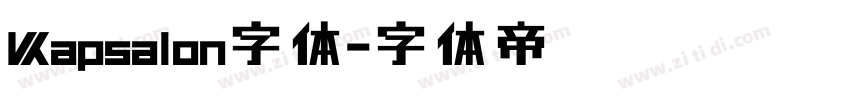 Kapsalon字体字体转换