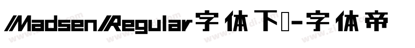 MadsenRegular字体下载字体转换