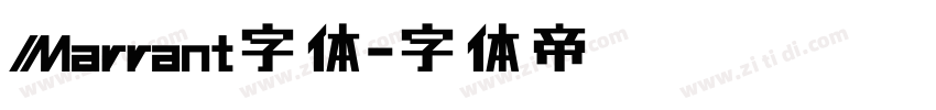 Marrant字体字体转换