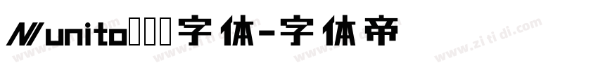 Nunito无衬线字体字体转换