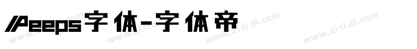 Peeps字体字体转换