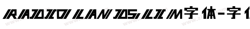 RADIOLANDSLIM字体字体转换