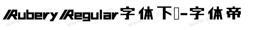 RuberyRegular字体下载字体转换