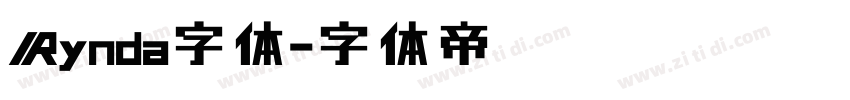 Rynda字体字体转换