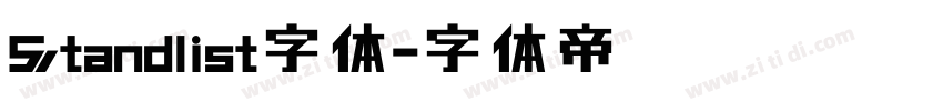 Standlist字体字体转换
