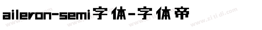 aileron-semi字体字体转换