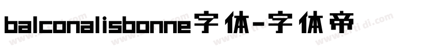 balconalisbonne字体字体转换