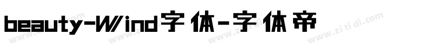 beauty-Wind字体字体转换