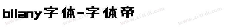 bilany字体字体转换