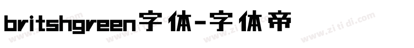 britshgreen字体字体转换