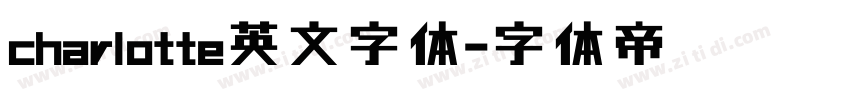 charlotte英文字体字体转换