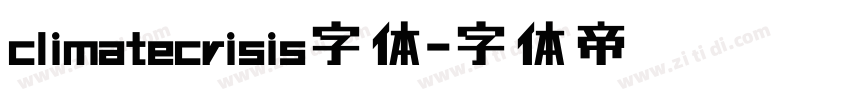 climatecrisis字体字体转换