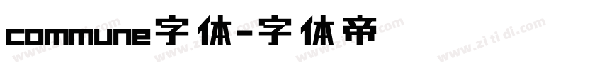 commune字体字体转换