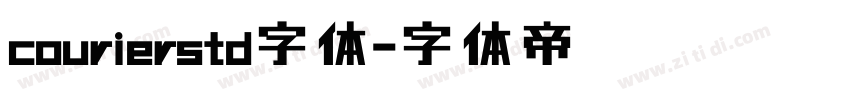 courierstd字体字体转换