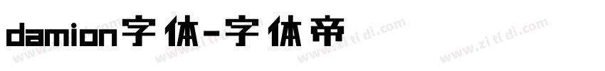 damion字体字体转换