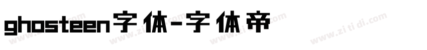ghosteen字体字体转换