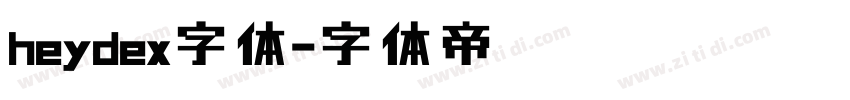 heydex字体字体转换