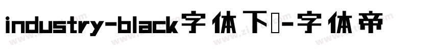 industry-black字体下载字体转换