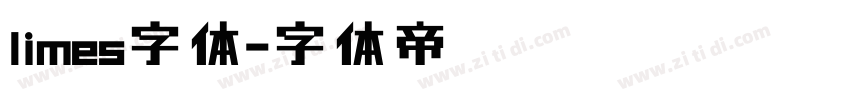 limes字体字体转换