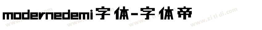 modernedemi字体字体转换