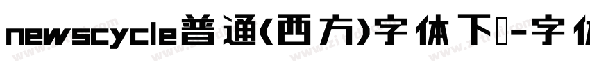 newscycle普通(西方)字体下载字体转换
